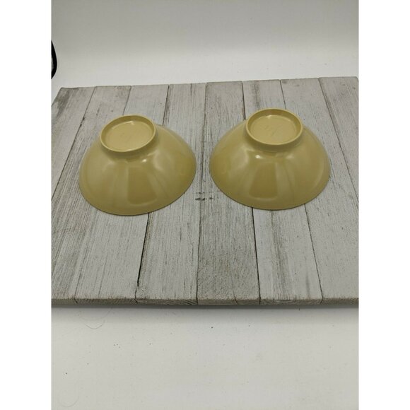 Lot of 2 Vintage Boonton Melmac Melamine Bowls Gold Yellow 3303 - Picture 4 of 7